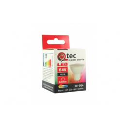 Q-TEC LED GU10 8W 2700K izzó 120° A+ 640LM